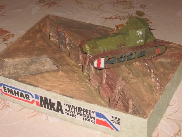 Maquette d'un tank de la première guerre